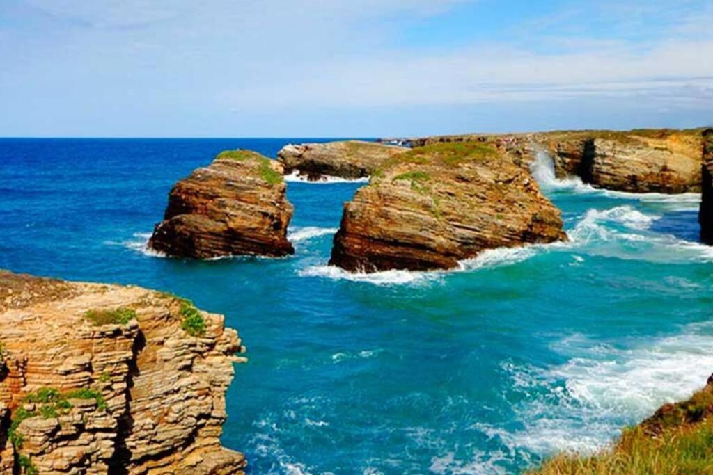 Apartamento Playa Catedrales Con Terraza Barreiros Exteriör bild